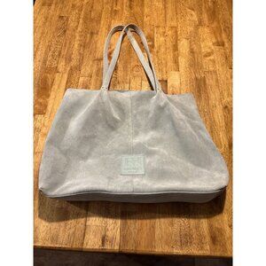 HAUTE HIPPIE Mint Green Suede Leather Tote Festival Hobo Bag With Pouch